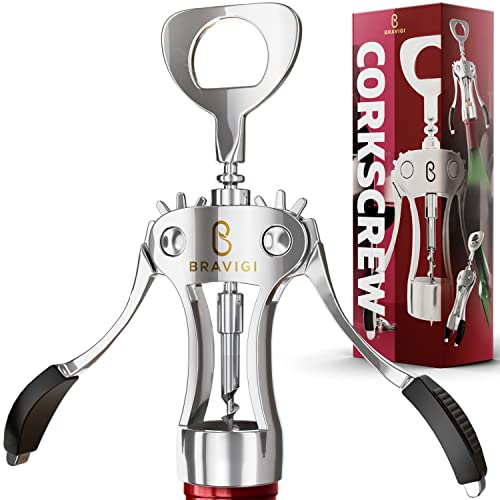 Premium Wine Opener, Wing Corkscrew - Made w/Heavy Duty... - Bricolage & Outils en promo à 12.77€