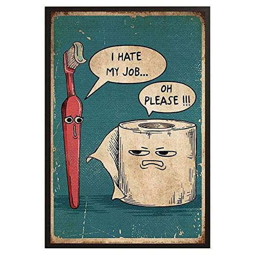 CCPARTON Metal Signs I Hate My Jobs Bathroom Toothbrush and... - Beauté & Parfums Amazon Royaume-Uni à 1.00€
