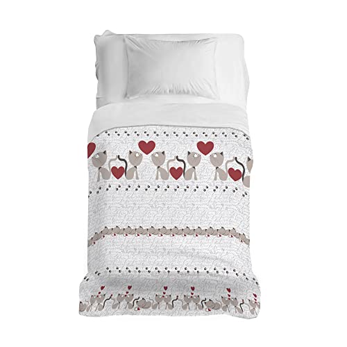 PENSIERI DELICATI Copriletto 170 x 280 cm, Telo Singolo... - Nouvelle promo Amazon à 25.21€