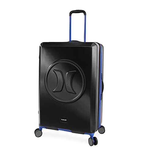 Hurley Wave Hardside Spinner Luggage, Black/Blue, Check in... - Amazon Royaume-Uni à 57.53€