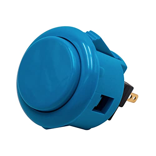 Bouton de Jeu Arcade Clipsable SANWA OBSF-24 Couleur: Bleu... - Jeux Vidéo & Consoles en promo à 2.60€