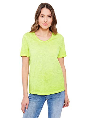 Cecil B319372 Camiseta básica de Manga Corta, Amarillo... - Mode & Vêtements Amazon Espagne à 7.55€