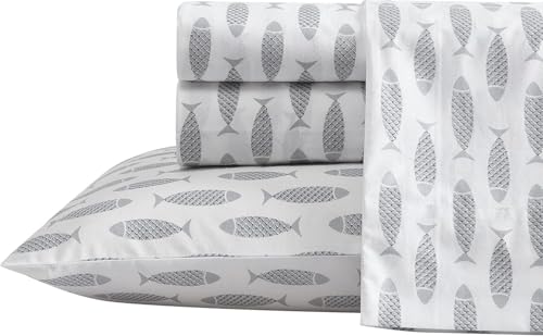 Nautica - Queen-Bettlaken, Baumwollperkal-Bettwäsche-Set... - Maison & Cuisine Amazon Allemagne à 24.90€