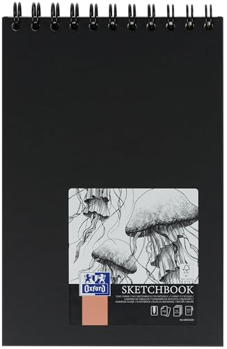 Oxford Skizzen-Block A5 Hardcover mit Spiralbindung, 100... - Sports & Fitness en promo à 5.19€