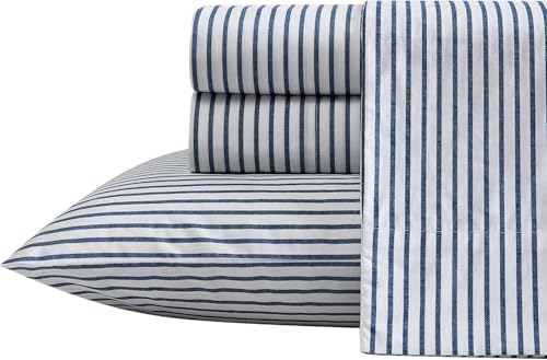 Nautica - Twin Sheets, Cotton Percale Bedding Set, Casual... - Maison & Cuisine Amazon Royaume-Uni à 23.59€