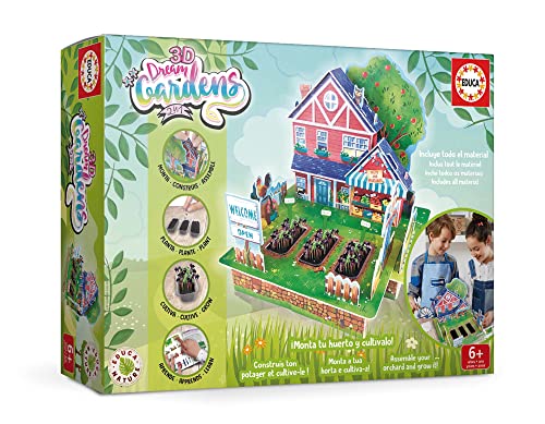 Educa - 3D Dream Garden 2 en 1 Potager | Construisez avec... - Jouets & Jeux en promo à 20.14€