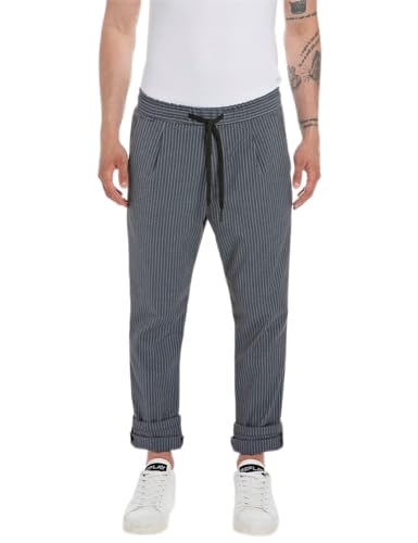 REPLAY Pantaloni Uomo Elasticizzati, Blu (Light Indigo... - Maison & Cuisine en promo à 42.80€