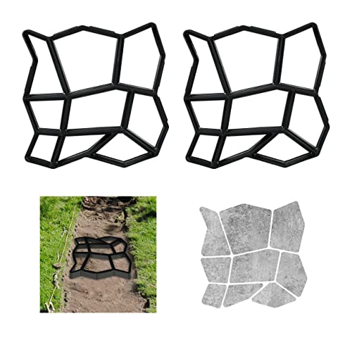 Relaxdays 2x Concrete Mould, Irregular Shape, Cement Cast... - Maison & Cuisine en promo à 20.11€