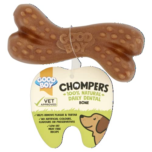 Good Boy Chompers Dental Bone Chew Dog Treat 60g - Animalerie Amazon Royaume-Uni à 1.99€