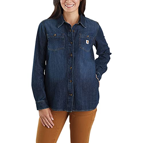 Carhartt Camisa vaquera de manga larga para mujer, Sion, M - Auto & Motorcycle Amazon Spain à 38.99€