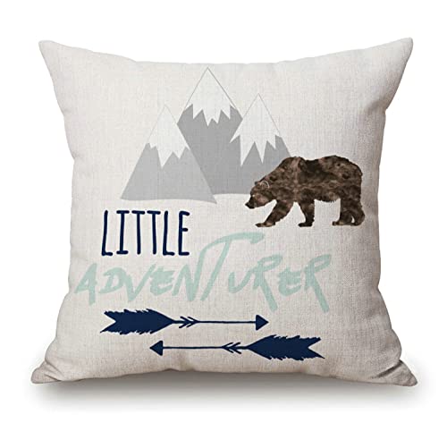Housse de coussin décorative pour bébé petit aventurier en... - Bébé & Puériculture Amazon France à 2.00€