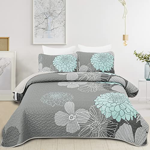 Bettwäsche-Set mit grünem Blumenmuster für King-Size-Betten... - Home & Kitchen Amazon Germany à 25.31€