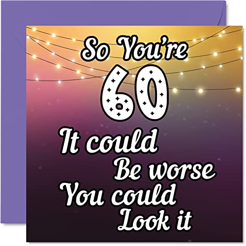 Lustige Geburtstagskarte zum 60. Geburtstag für Männer und... - Amazon Allemagne à 7.97€
