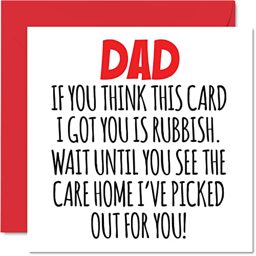 Funny Happy Birthday Cards for Dad - Care Home - Joke... - Auto & Motorcycle Amazon UK à 1.96€