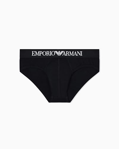 Emporio Armani Man's Essential Cotton Brief, Black, S - Amazon Royaume-Uni à 8.75€