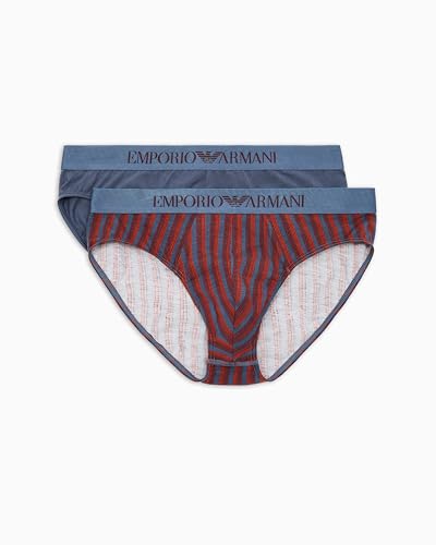 EMPORIO ARMANI Man Classic Pattern Mix 2-Pack Brief Blue S - Mode & Vêtements Amazon Royaume-Uni à 23.23€