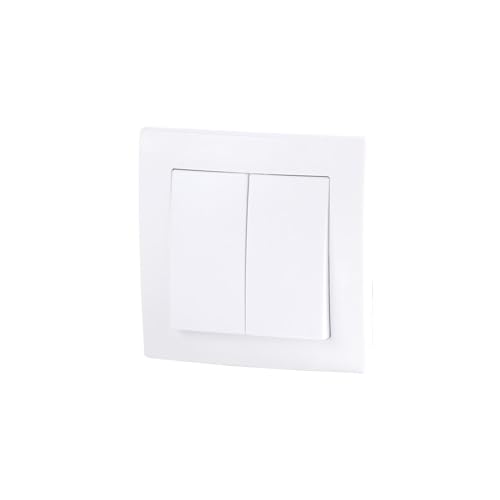 Commutateur Double 10A 250V Encastré Terminales Vis Blanc... - Bricolage & Outils Amazon France à 2.10€