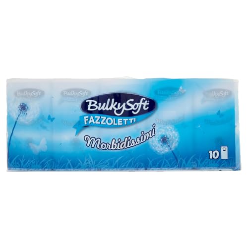 BULKYSOFT FAZZOLETTI 3 VELI (1 CONFEZIONE 10 PACCHETTI... - Amazon Italie à 0.99€
