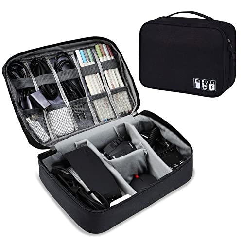 AiQInu Organizer Borsa da Viaggio 2 Strati Resistente... - High-Tech & Électronique Amazon Italie à 9.99€