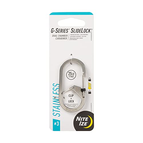 Nite Ize G-Series SlideLock Mousqueton à Double Chambre en... - Bricolage & Outils Amazon France à 10.34€