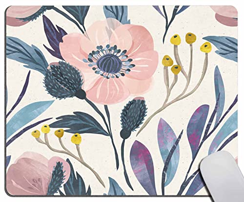 Mauspad, rechteckig, Aquarell, botanisches Blumenmuster... - Musique & Instruments en promo à 0.50€