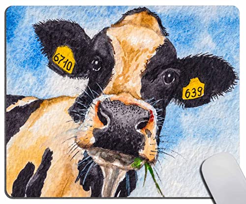 Kleines Mauspad, 20 x 24 cm, Kuhgesicht auf dem Bauernhof... - Fournitures Bureau Amazon Allemagne à 0.50€