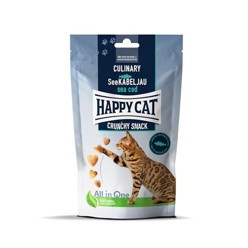 Happy Cat Culinary Crunchy Snack Lago Merluzzo 70 g - Animalerie Amazon Italie à 2.99€