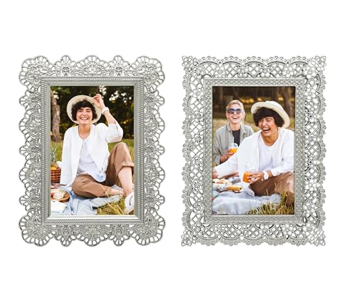 GIFTY GIFTY Lot de 2 mini cadres en dentelle - 5 x 7,6 cm... - Maison & Cuisine Amazon France à 10.53€