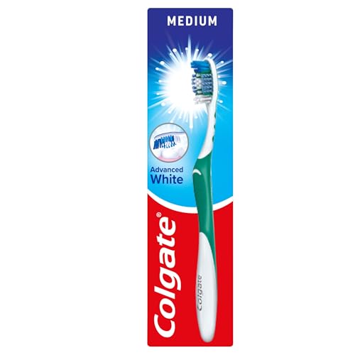 Colgate Advanced White Medium Manual Toothbrush - Beauté & Parfums Amazon Royaume-Uni à 1.59€