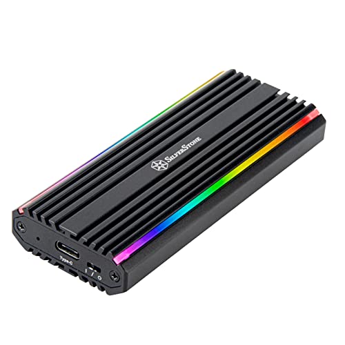 Silverstone SST-MS13 - Boîtier RVB SSD NVMe/SATA M.2 USB-C... - Tech & Electronics Amazon France à 45.29€