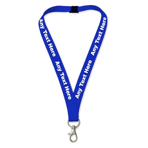 Printed Lanyards Personalised Custom Any Text Colour... - Fournitures Bureau en promo à 4.95€