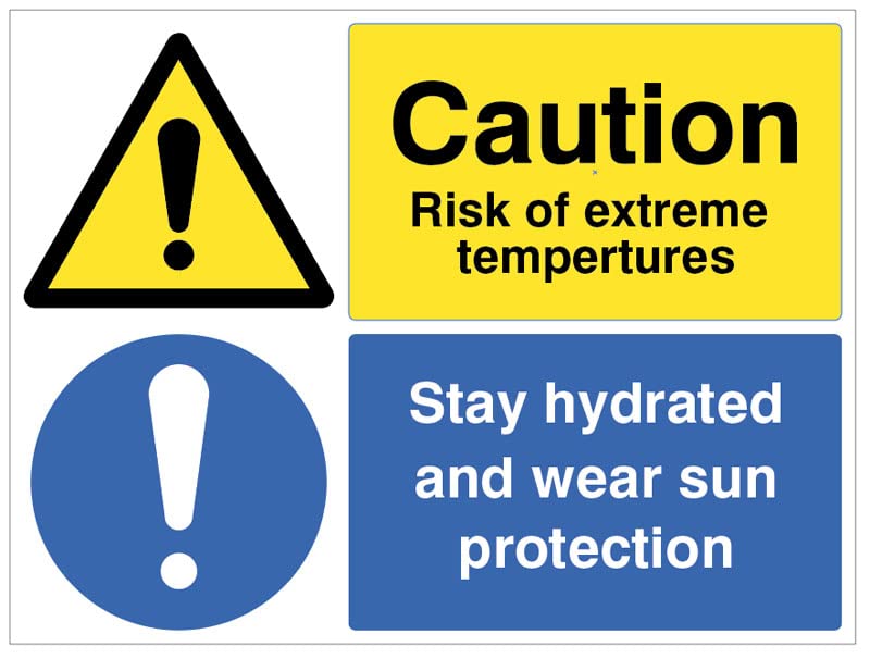 Vorsicht Risiko extremer Hitze. Halten Sie hydratisiert und... - Santé & Bien-être Amazon Allemagne à 17.06€