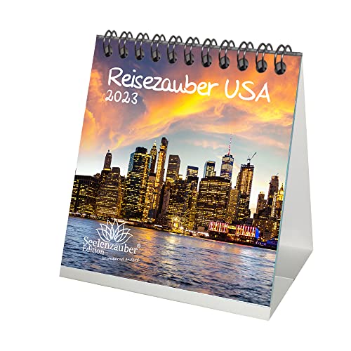 Travel Magic USA Desk Calendar for 2023 Format 10 cm x 10... - Maison & Cuisine Amazon Royaume-Uni à 8.76€