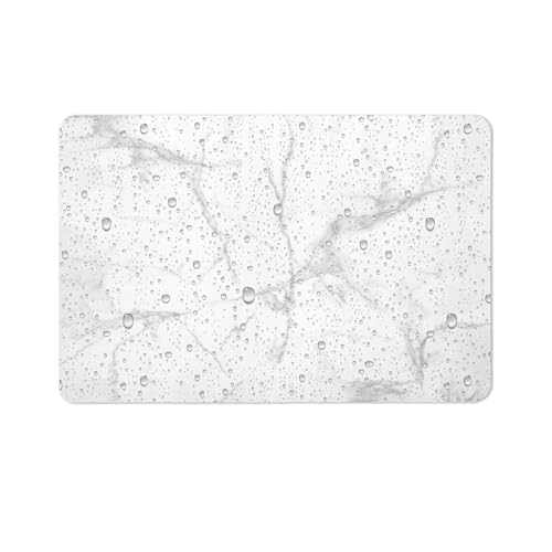 Douceur d'Intérieur, Tapis de Bain (40 x 60 cm) Aqua Gris... - Auto & Moto en promo à 13.99€