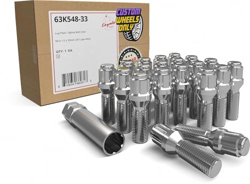 Wheel Accessories Parts Lot de 20 boulons chromés 14 x 1,5... - Auto & Moto en promo à 50.12€