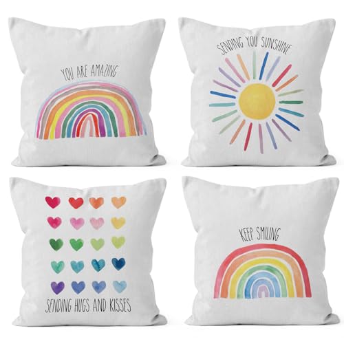 HIWX Classroom Pillow Covers,You are Amazing Sunshine... - Maison & Cuisine Amazon Royaume-Uni à 2.50€