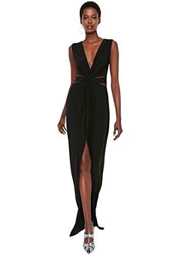 TRENDYOL Frau Maxi Wickelschnitt Regular Webstoff... - Amazon Allemagne à 13.79€
