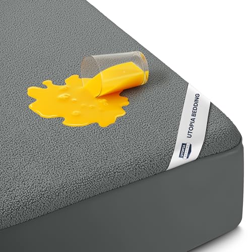 Utopia Bedding Waterproof Mattress Protector Twin Size... - Maison & Cuisine Amazon Royaume-Uni à 24.46€