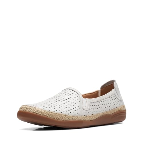 Clarks Mocasines Elaina Ruby para Mujer, Cuero Blanco, 40 EU - Amazon Espagne à 31.37€