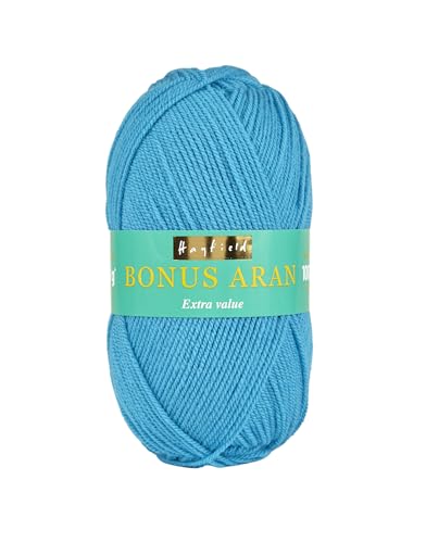 Hayfield Bonus Aran Garn, Azure (824), 100g - Home & Kitchen Amazon Germany à 6.21€