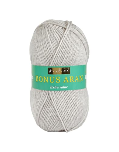 Hayfield Bonus Aran Garn, Perlgrau (615), 100g - Loisirs Créatifs Amazon Allemagne à 6.01€
