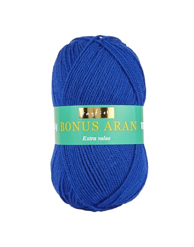 Hayfield Bonus Aran Garn, Royal (979), 100g - Nouvelle promo Amazon à 6.24€