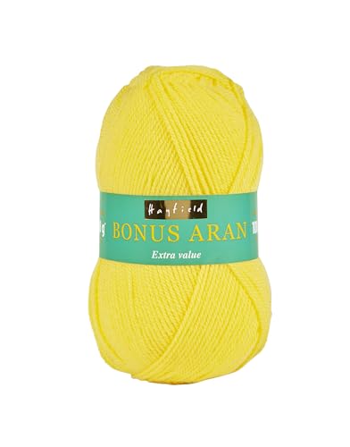 Hayfield Bonus Aran Garn, Bright Lemon (819), 100 g - Maison & Cuisine Amazon Allemagne à 4.49€