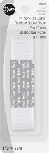 Dritz Tissé sans rouleau, 1,9 cm par 0,9 m, élastique blanc - Loisirs Créatifs Amazon France à 15.84€