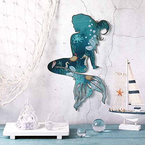 Demissle Arte de pared de sirena de metal rústico... - Garden & Outdoor Amazon Spain à 5.76€