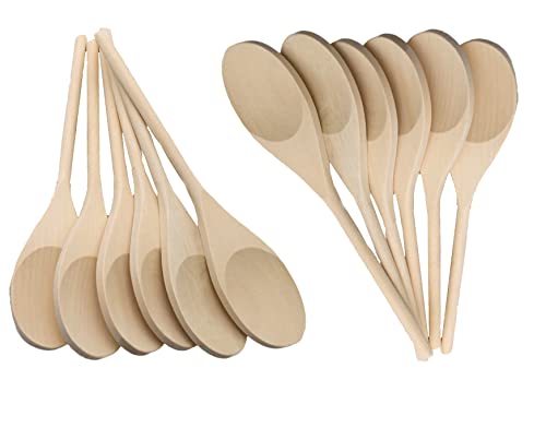 Craftplay Wooden spoons | 23.5cm length | Pack of 12 spoons - Jouets & Jeux Amazon Royaume-Uni à 9.06€