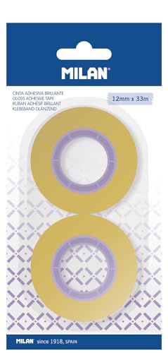MILAN Blister de 2 rubans adhésifs jaune transparent 12 mm... en promo à 2,62€ (-65%) sur Amazon FR