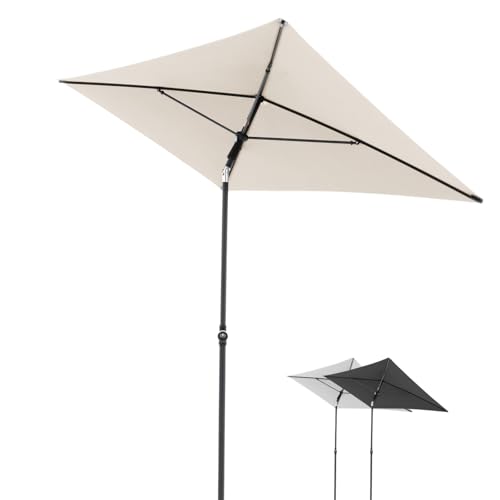 Doppler Parasol Rethink 180x120cm en Naturel, rectangulaire... - Garden & Outdoor Amazon France à 40.10€