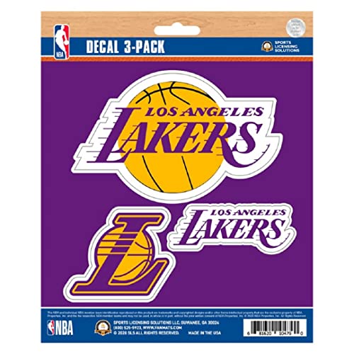 Los Angeles Lakers Decal 3-pk 5” x 6.25” - 3 Various Logos... - Sports & Fitness Amazon Royaume-Uni à 14.53€