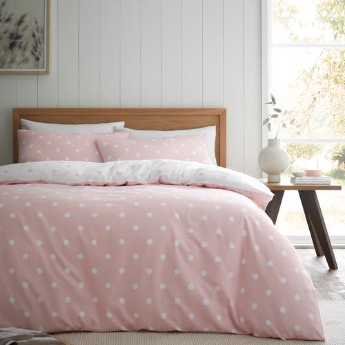 Catherine Lansfield Brushed Polka Dot Cotton Reversible... - Maison & Cuisine Amazon Royaume-Uni à 18.48€